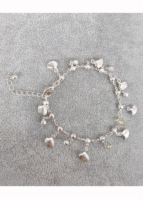 Seashell and Diamante Bracelet